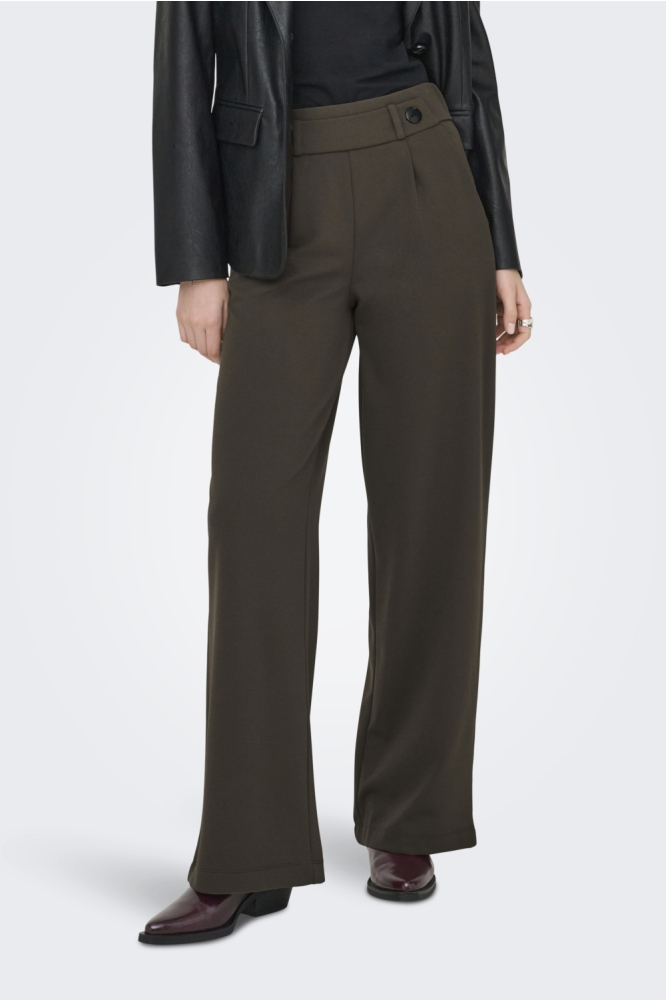 Jacqueline de Yong bruine dames broek | Model vooraanzicht