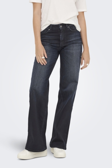 Only Jeans ONLMADISON BLUSH HW WD COAT DNM REA 15353702 DARK BLUE DENIM