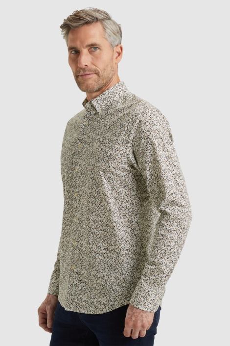 Vanguard witte heren overhemd | Model zijaanzicht