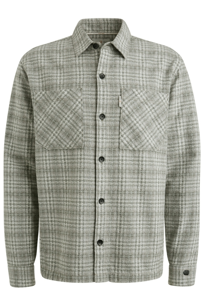 Cast Iron groene heren overhemd | Vooraanzicht