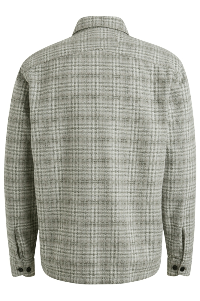 Cast Iron groene heren overhemd | Achteraanzicht