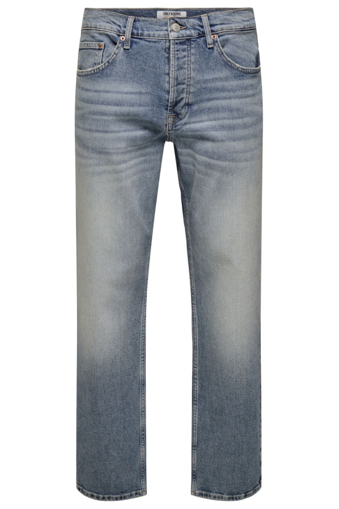 Only & Sons blauwe heren jeans | Vooraanzicht