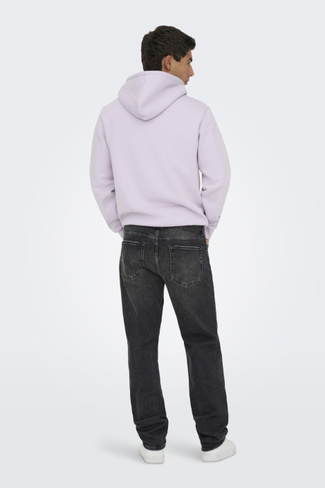 Only & Sons zwarte heren jeans | Model achteraanzicht