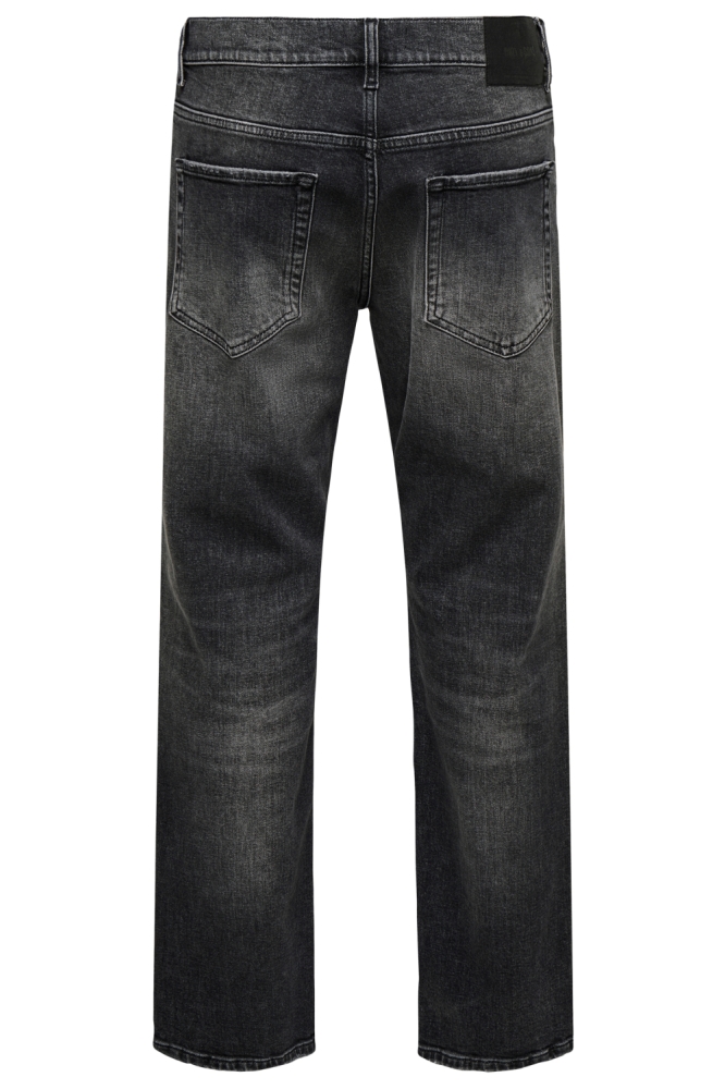 Only & Sons zwarte heren jeans | Achteraanzicht