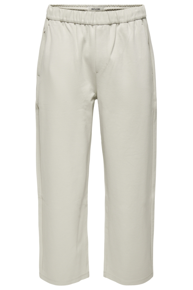 Only & Sons ecru heren broek | Vooraanzicht