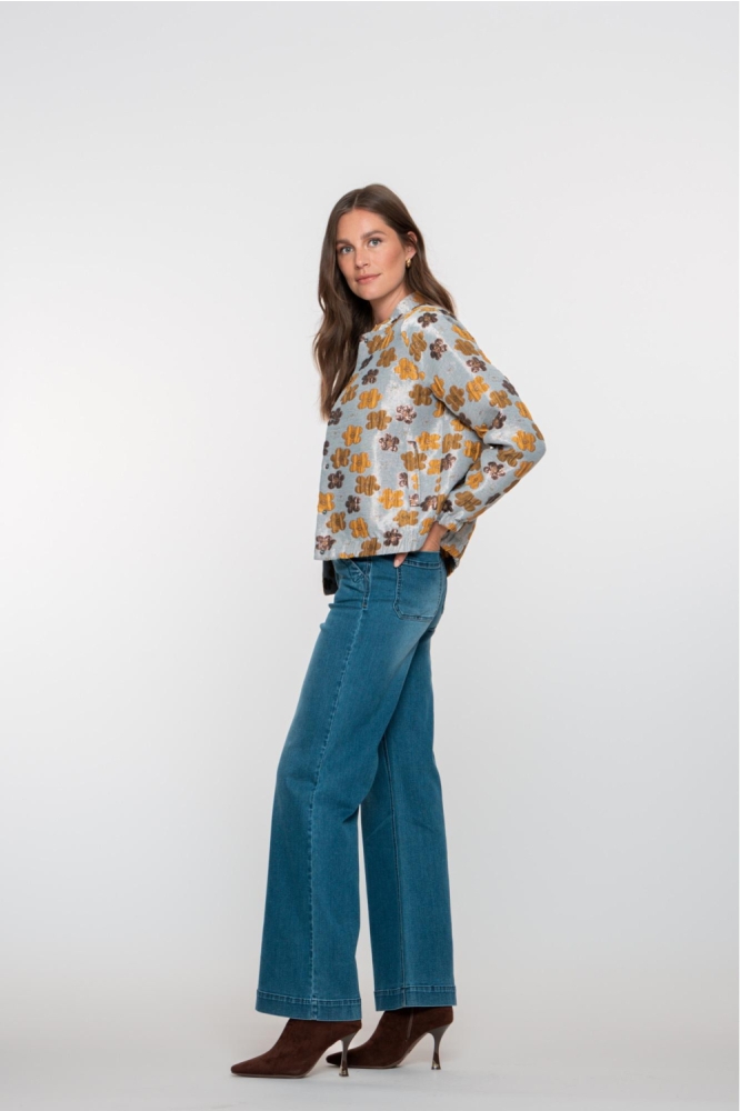 Geisha blauwe dames jeans | Model