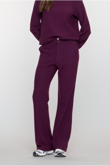 Geisha BROEK MET WAFELSTRUCTUUR 51891 21 PURPLE