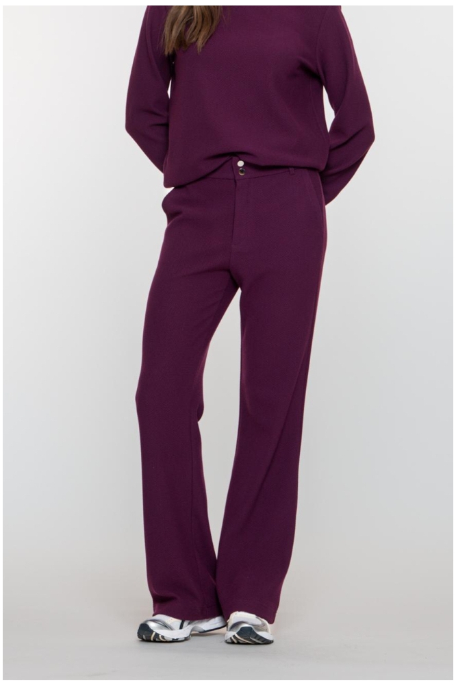 Geisha paarse dames broek | Model vooraanzicht