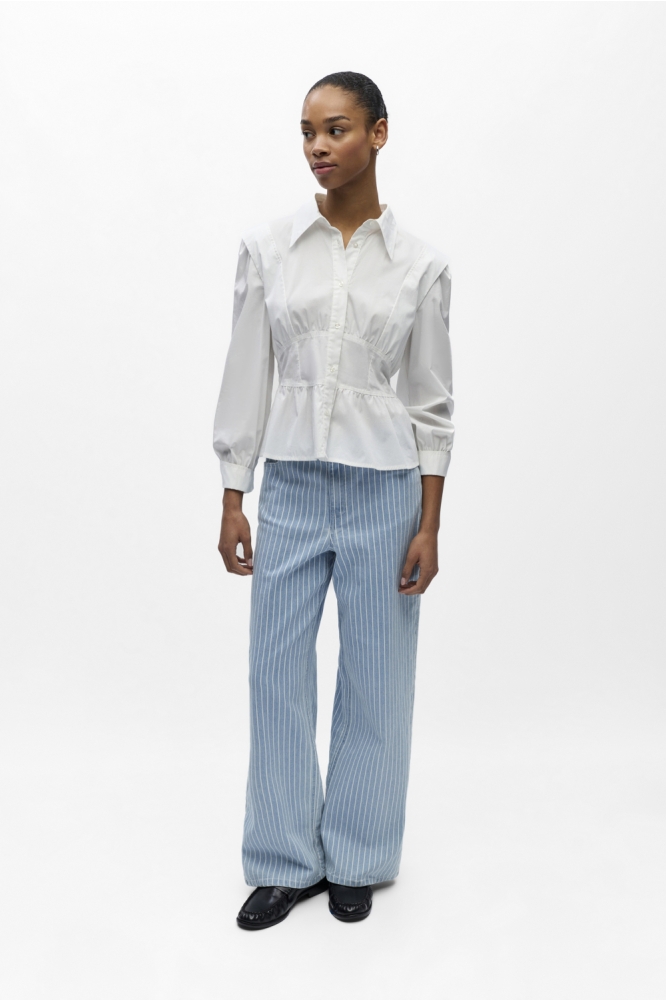 Object blauwe dames jeans | Model vooraanzicht