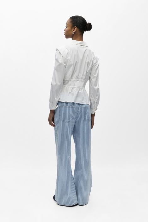 Object blauwe dames jeans | Model achteraanzicht