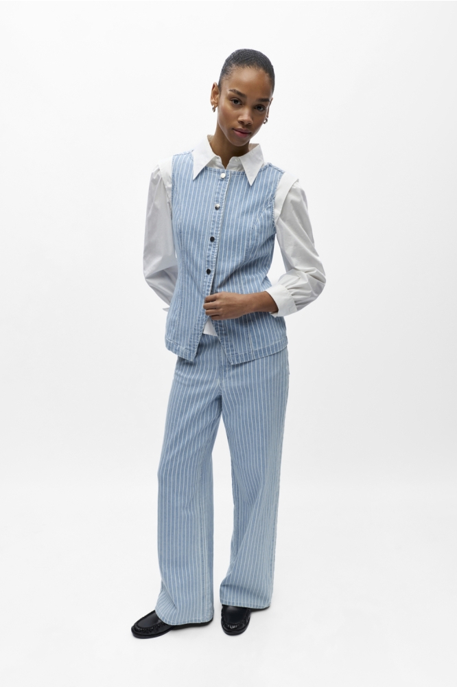 Object blauwe dames jeans | Model vooraanzicht