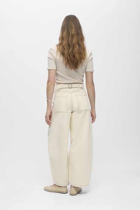 Object beige dames jeans | Model