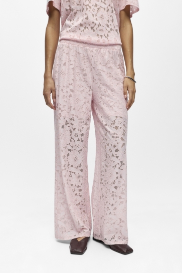 Object objbianca mw wide pant div Roze