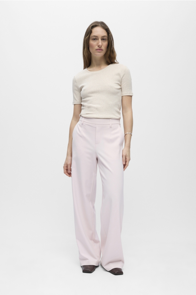 Object roze dames broek | Model vooraanzicht