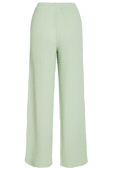 Vila groene dames broek | Achteraanzicht