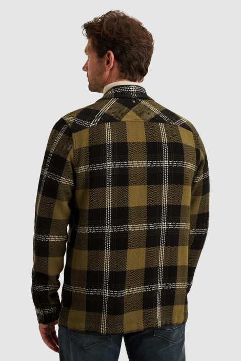 PME legend groene heren overhemd | Model achteraanzicht