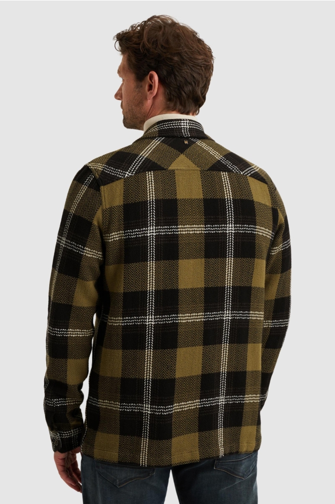 PME legend groene heren overhemd | Model achteraanzicht