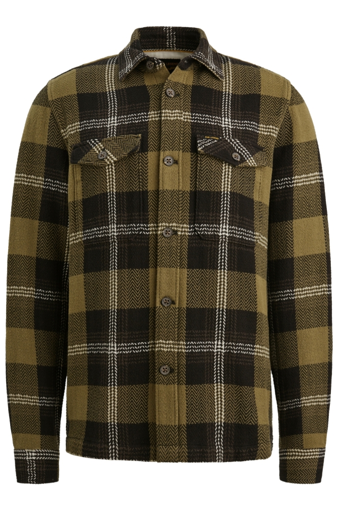 PME legend groene heren overhemd | Vooraanzicht