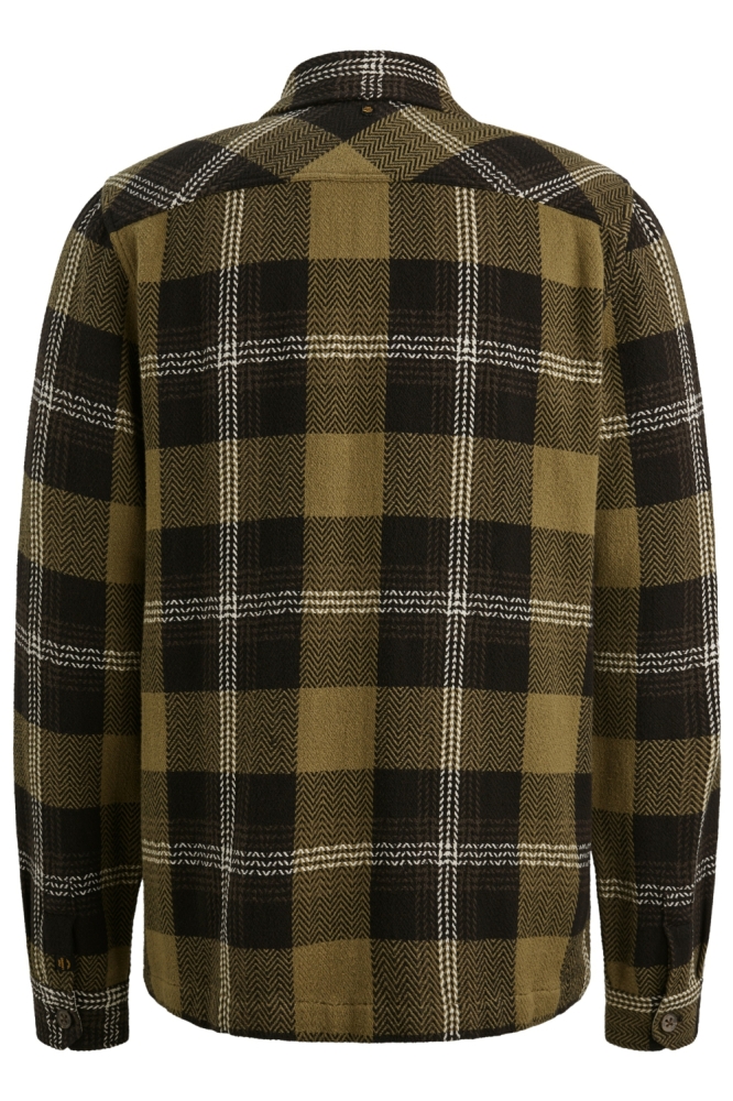 PME legend groene heren overhemd | Achteraanzicht