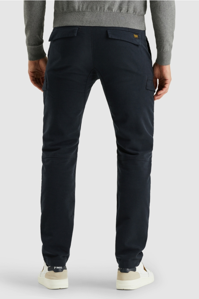 PME legend blauwe heren broek | Model achteraanzicht