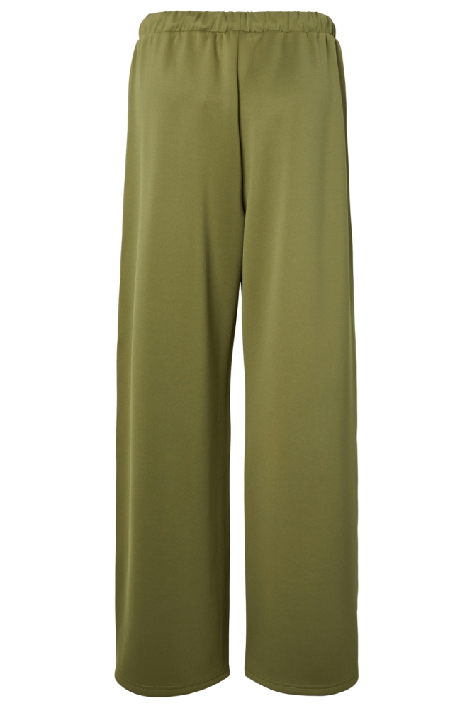 Pieces groene dames broek | Achteraanzicht