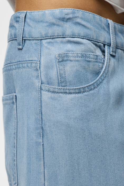 Pieces blauwe dames jeans | Kleurstaal