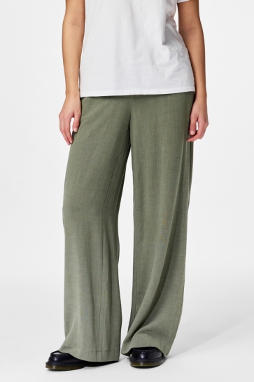 Pieces pcvinsty hw wide pants Groen