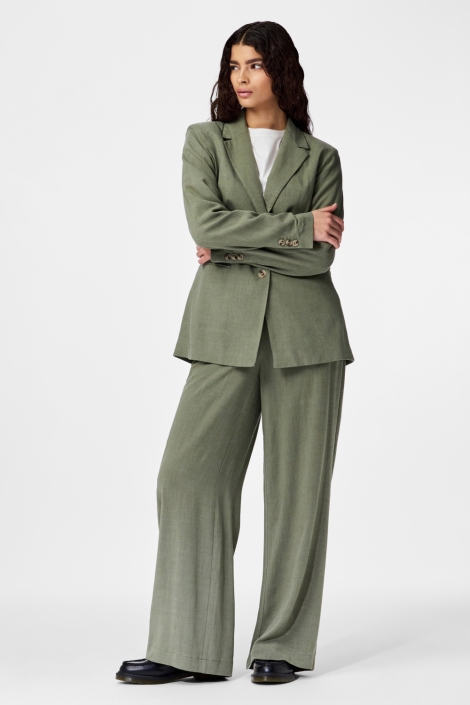 Pieces groene dames broek | 