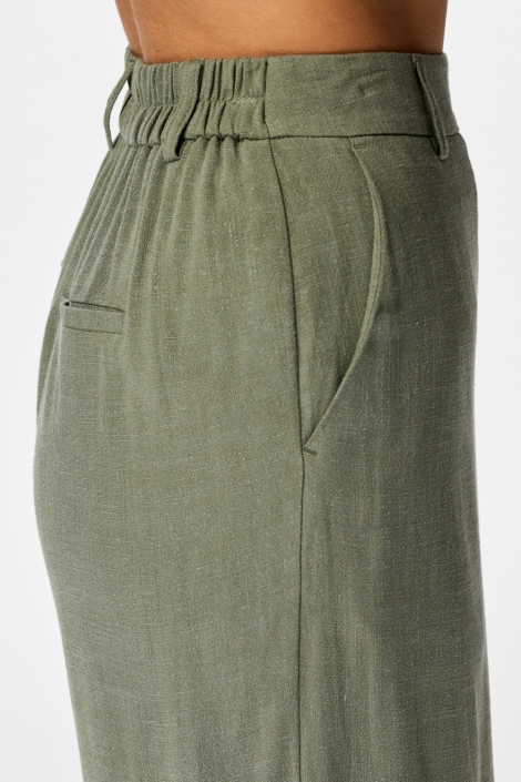 Pieces groene dames broek | 