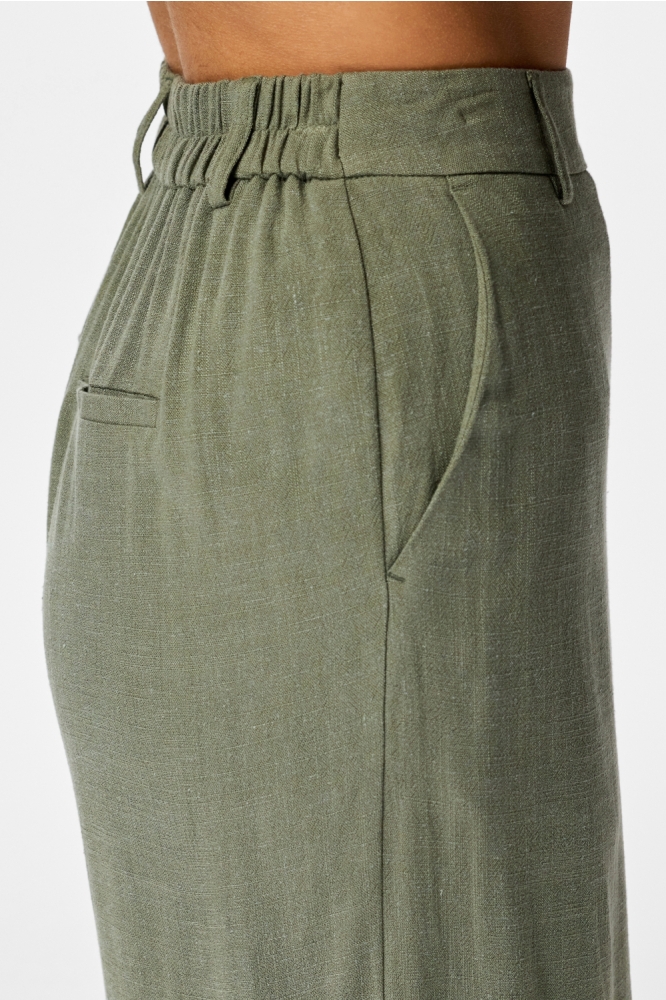 Pieces groene dames broek | 