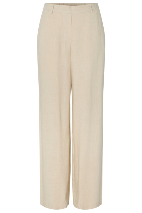 Pieces beige dames broek | Vooraanzicht
