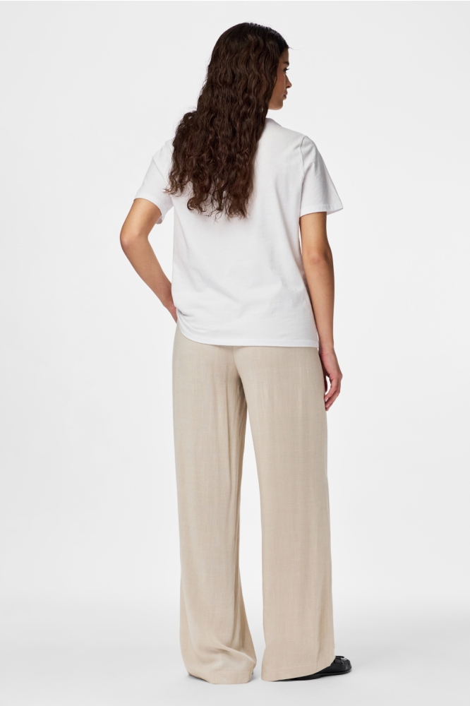 Pieces beige dames broek | Model