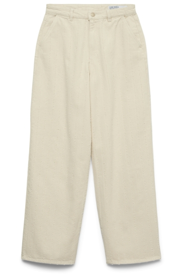 Vero Moda Jeans VMRAE HR WIDE FRAYED ECRU JEANS 10344872 Ecru