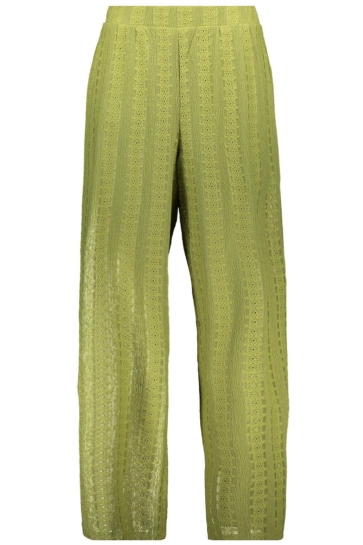 Vero Moda Broek VMCASSANDRA HW WIDE PANTS JRS 10344429 Willow