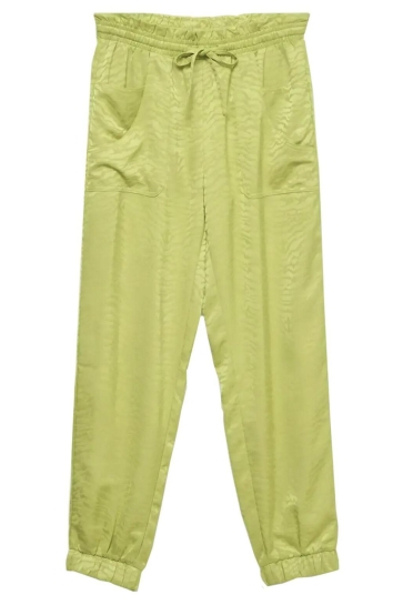 Vero Moda Broek VMMARYS KIRA HW PANTS WVN LCS 10347243 Bright Chartreu/jacquard