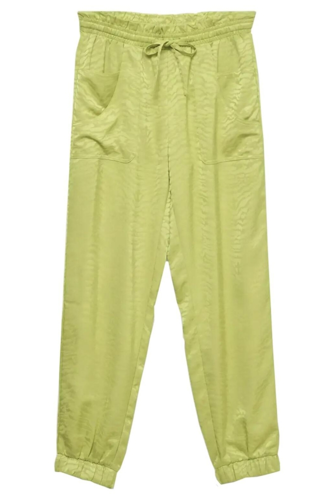 Vero Moda groene dames broek | Vooraanzicht