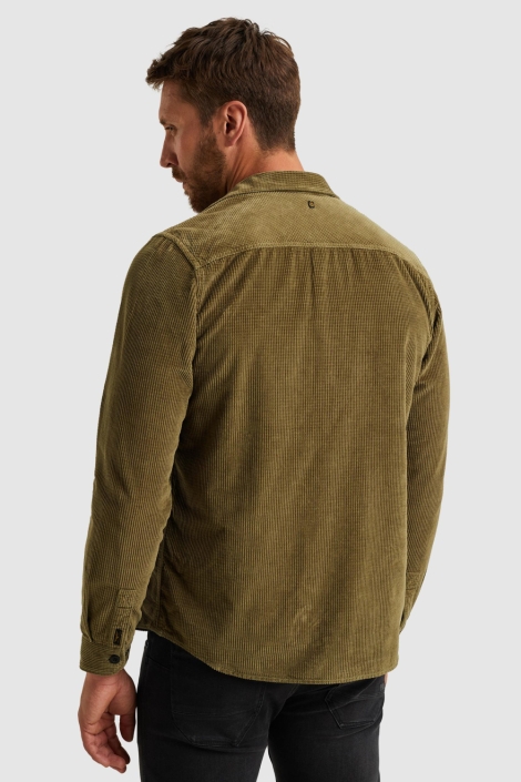 PME legend groene heren overhemd | Model achteraanzicht