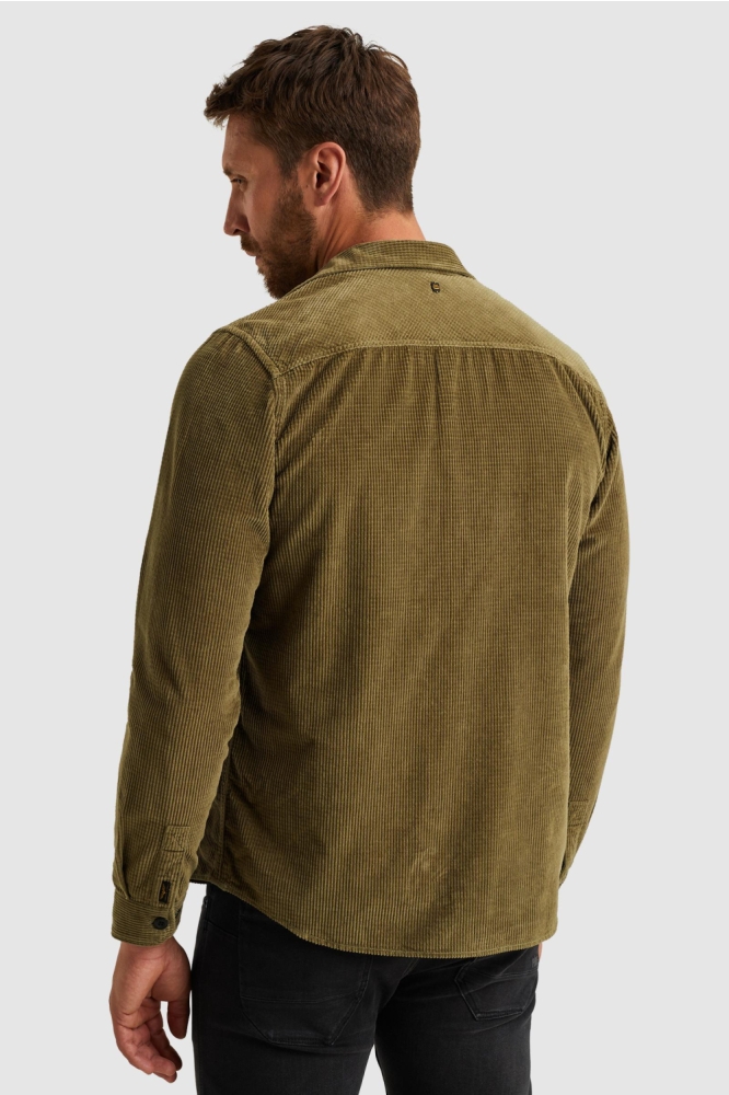 PME legend groene heren overhemd | Model achteraanzicht