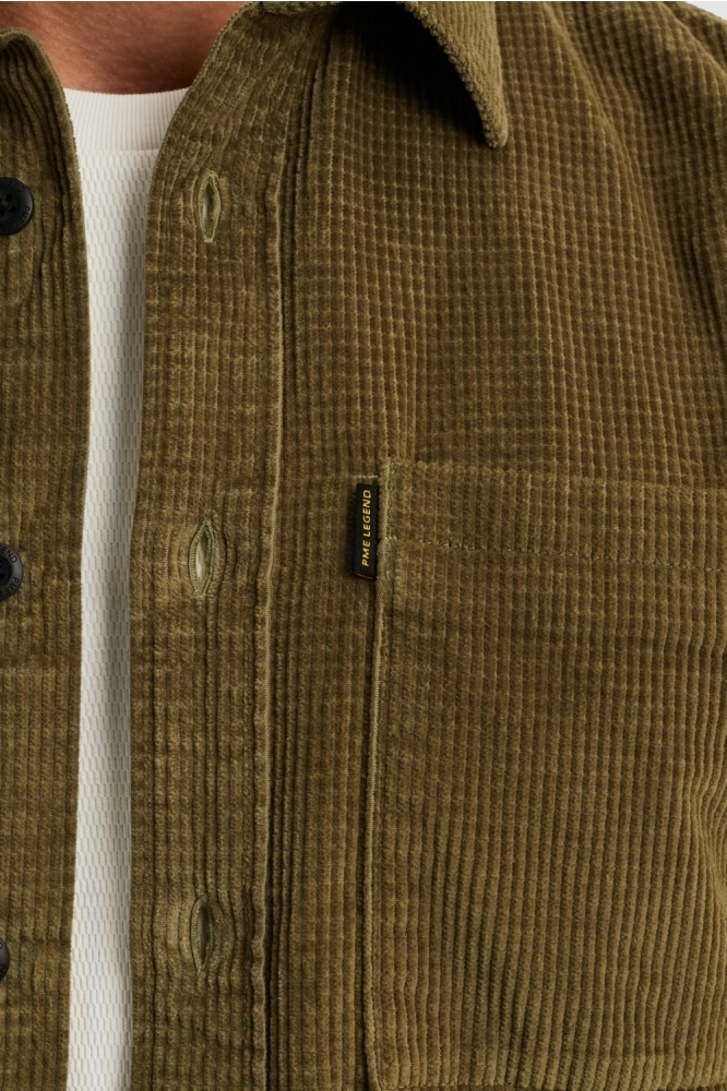 PME legend groene heren overhemd | Close up