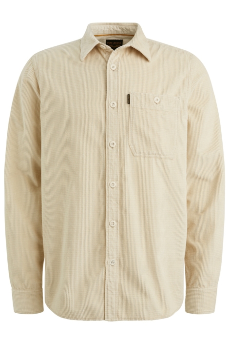 PME legend beige heren overhemd | Vooraanzicht