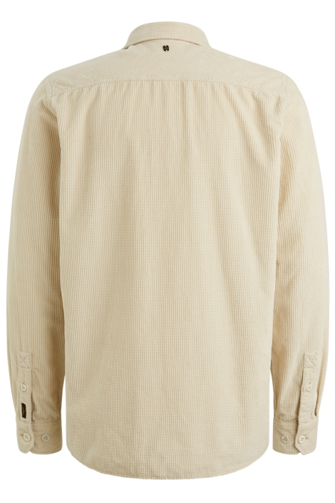 PME legend beige heren overhemd | Achteraanzicht