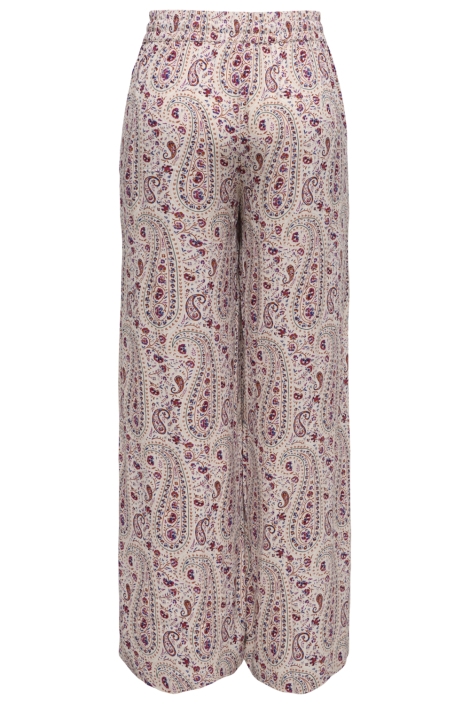 Jacqueline de Yong ecru dames broek | Achteraanzicht