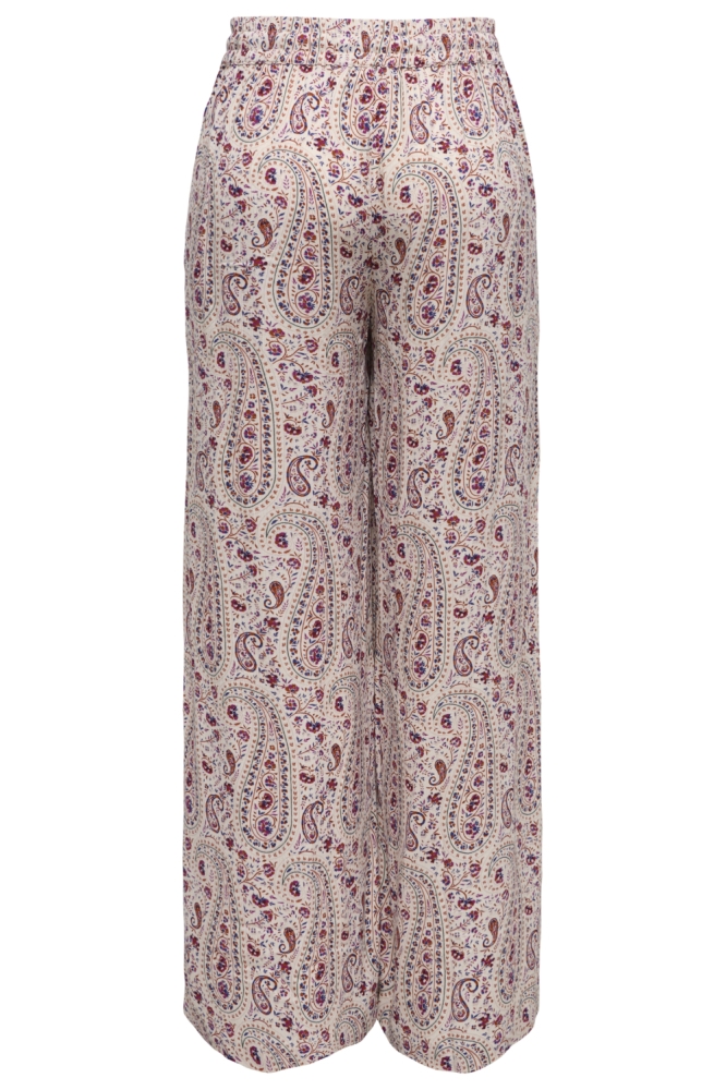 Jacqueline de Yong ecru dames broek | Achteraanzicht