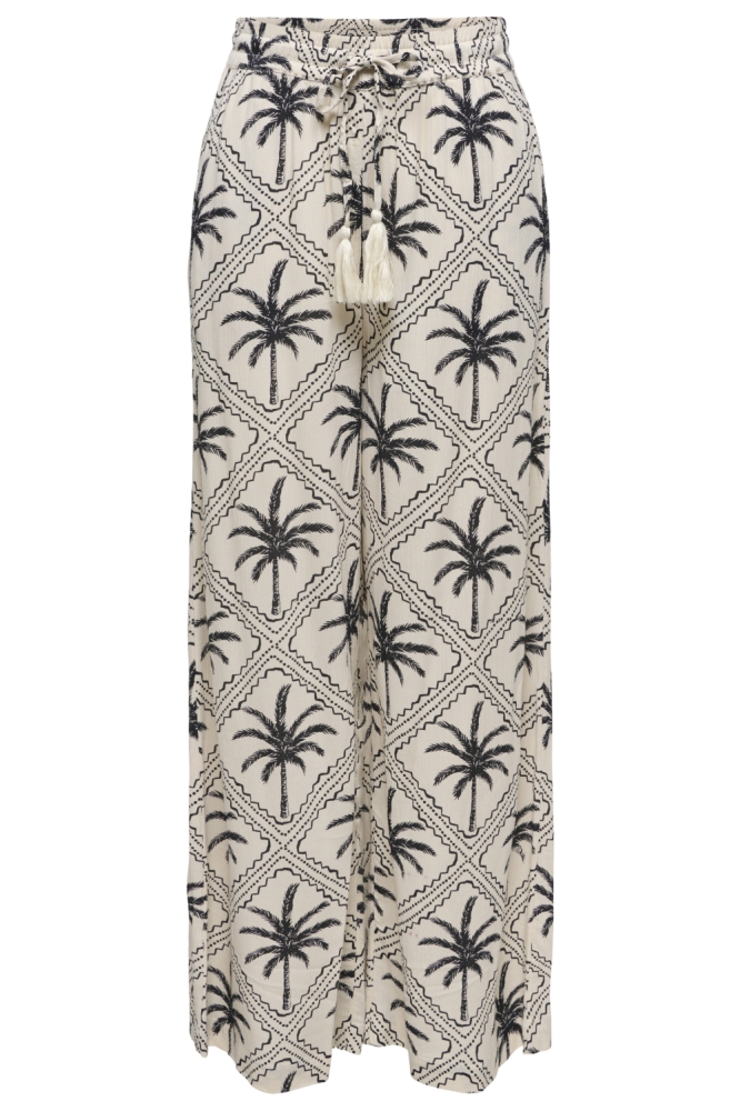 Jacqueline de Yong beige dames broek | Vooraanzicht