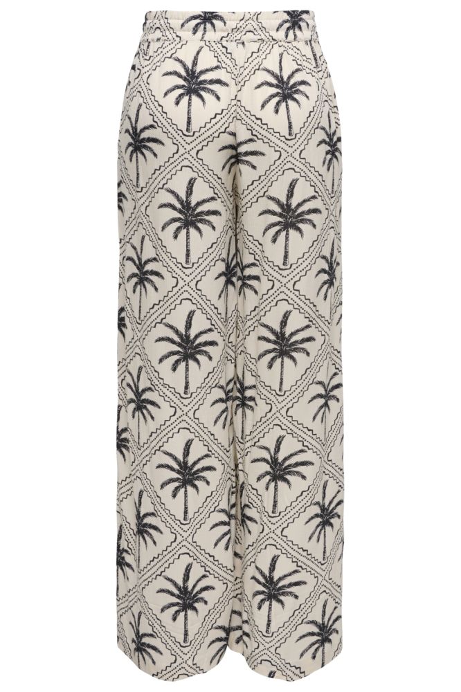 Jacqueline de Yong beige dames broek | Achteraanzicht