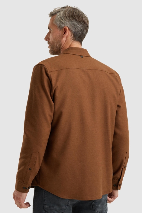 Vanguard camel heren overhemd | Model achteraanzicht