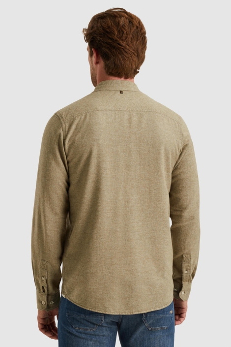 PME legend groene heren overhemd | Model achteraanzicht