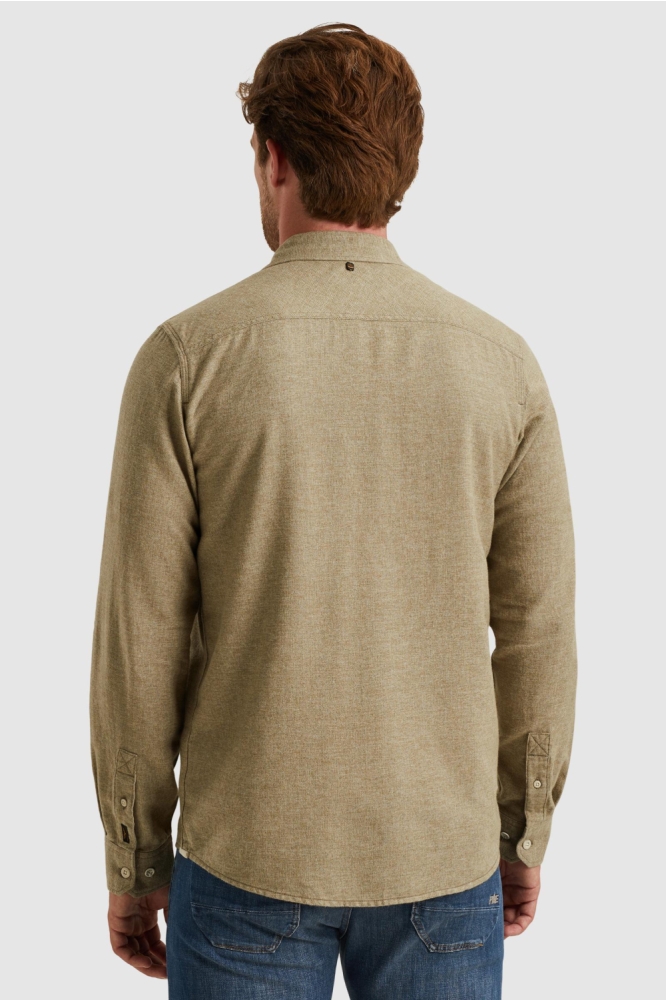 PME legend groene heren overhemd | Model achteraanzicht