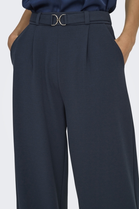 Jacqueline de Yong blauwe dames broek | Close up