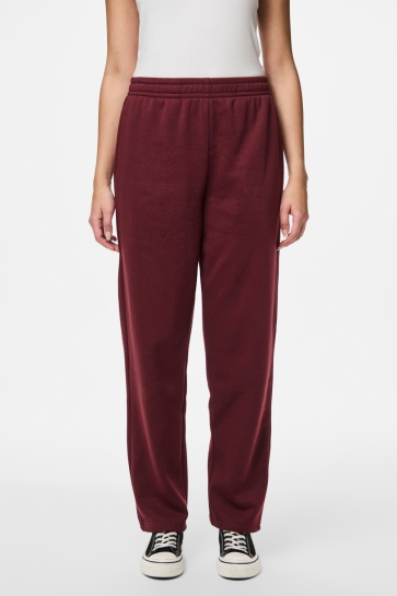 Pieces pcchilli hw straight sweat pants no Bordeaux